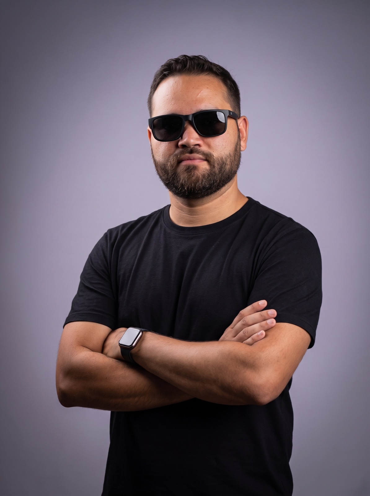 Retrato em preto e branco de Hellijhon